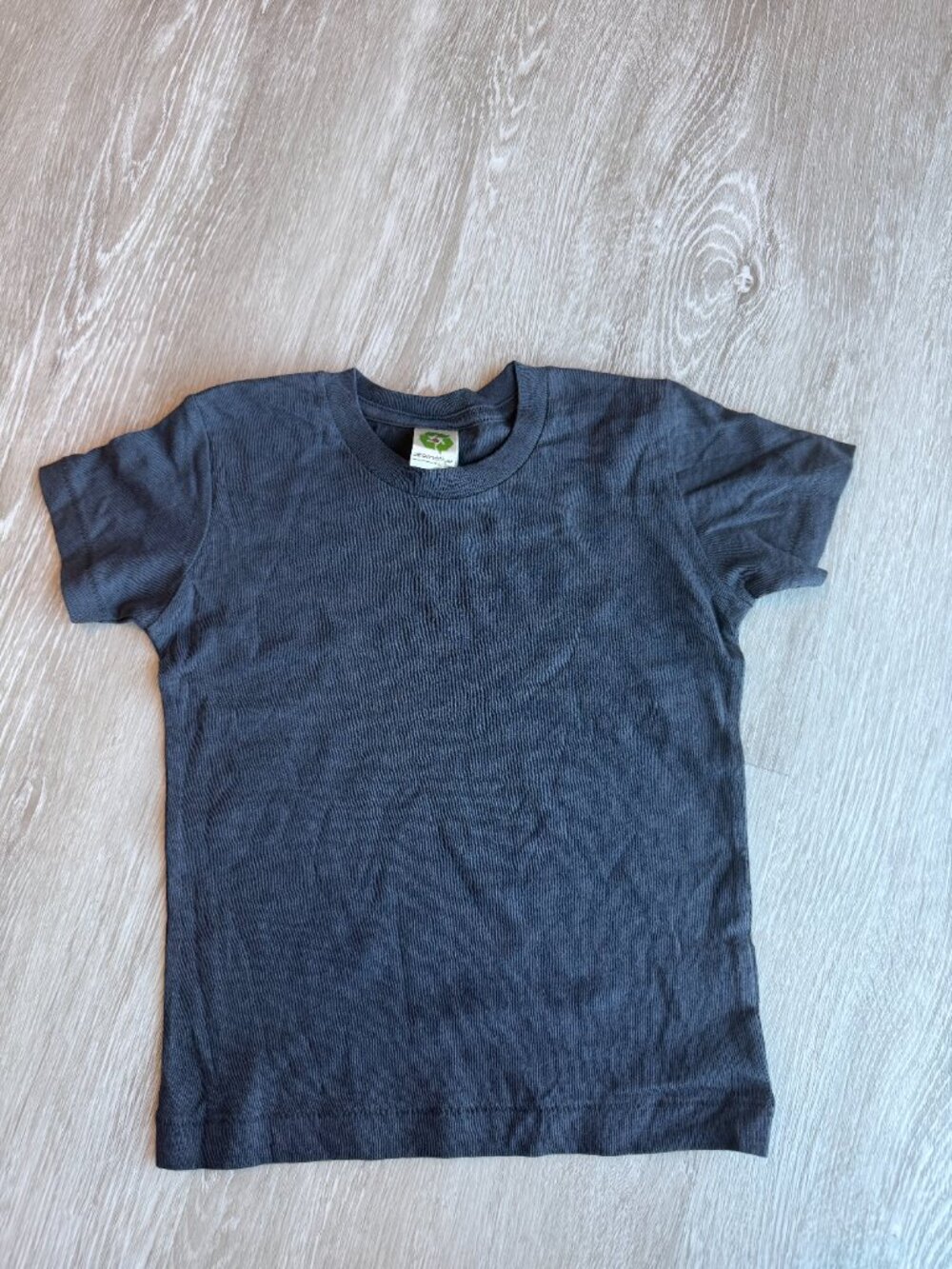 ALTERNATIVE APPAREL EARTH-ORGANIC KIDS S/S CREW TEES-BLANKS IN "COAL" COLOR.